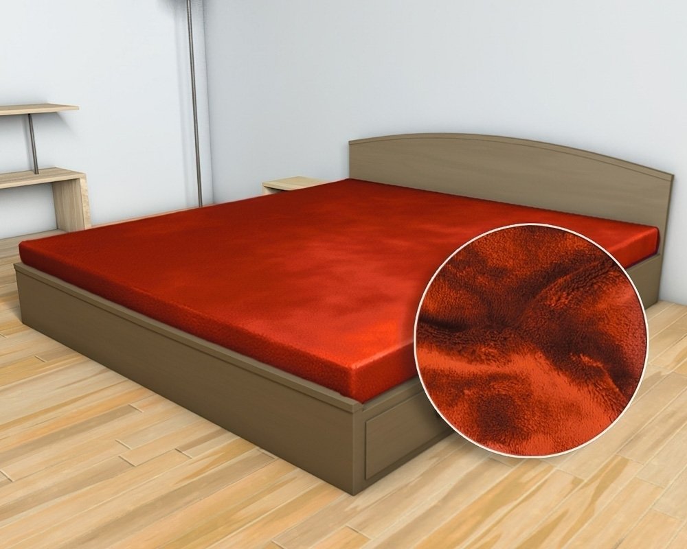 Svitap Prostěradlo mikroflanel terakota Varianta: Prostěradlo mikroflanel terakota 180x200x20 cm