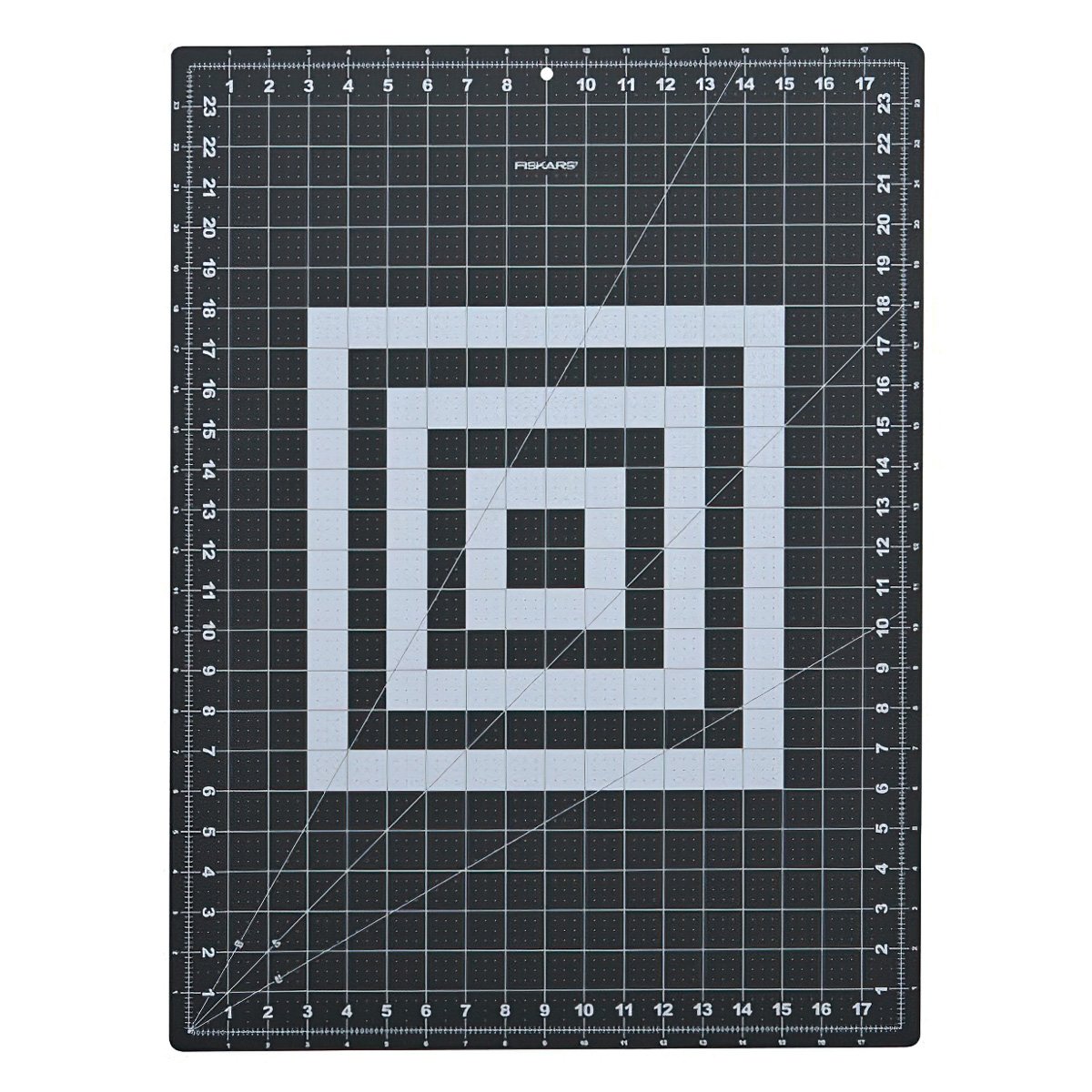 DECRA Řezací podložka na látky, patchwork FISKARS, samosvorná, šedá, 45x60cm