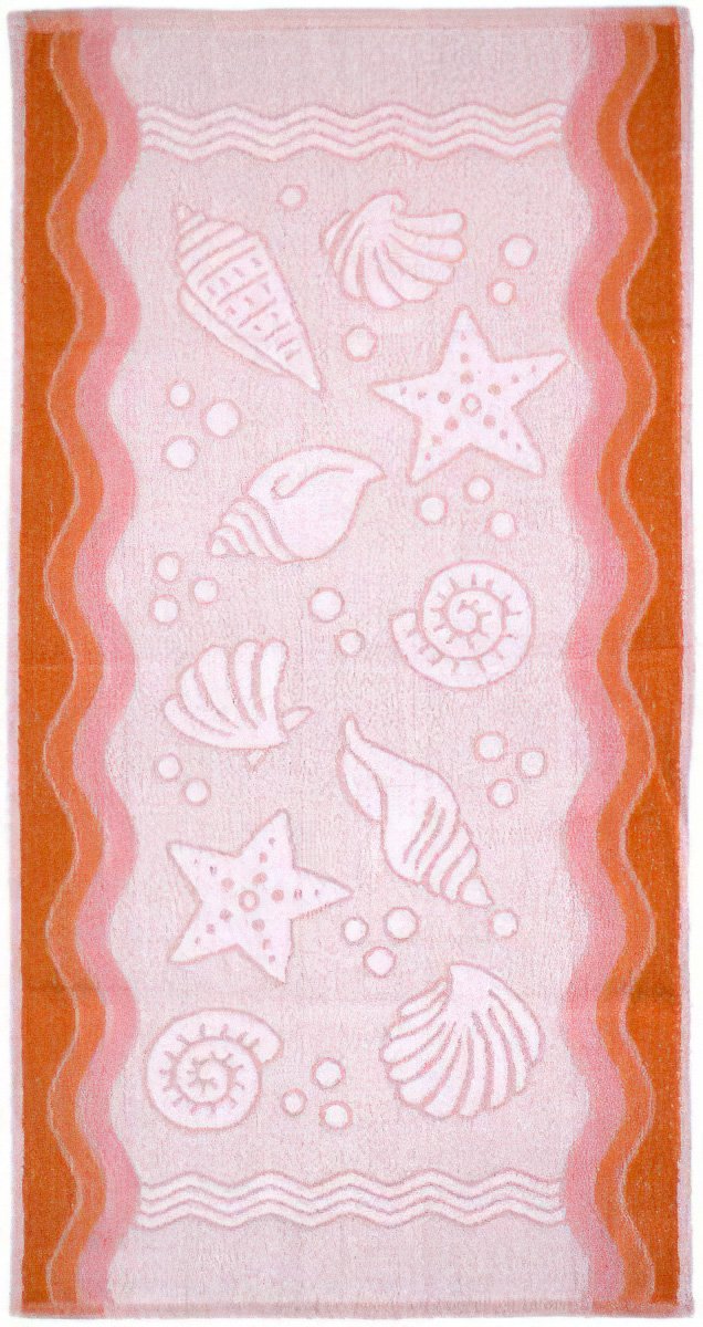 Froté ručník FLORA OCEAN, broskvová, 40x60cm