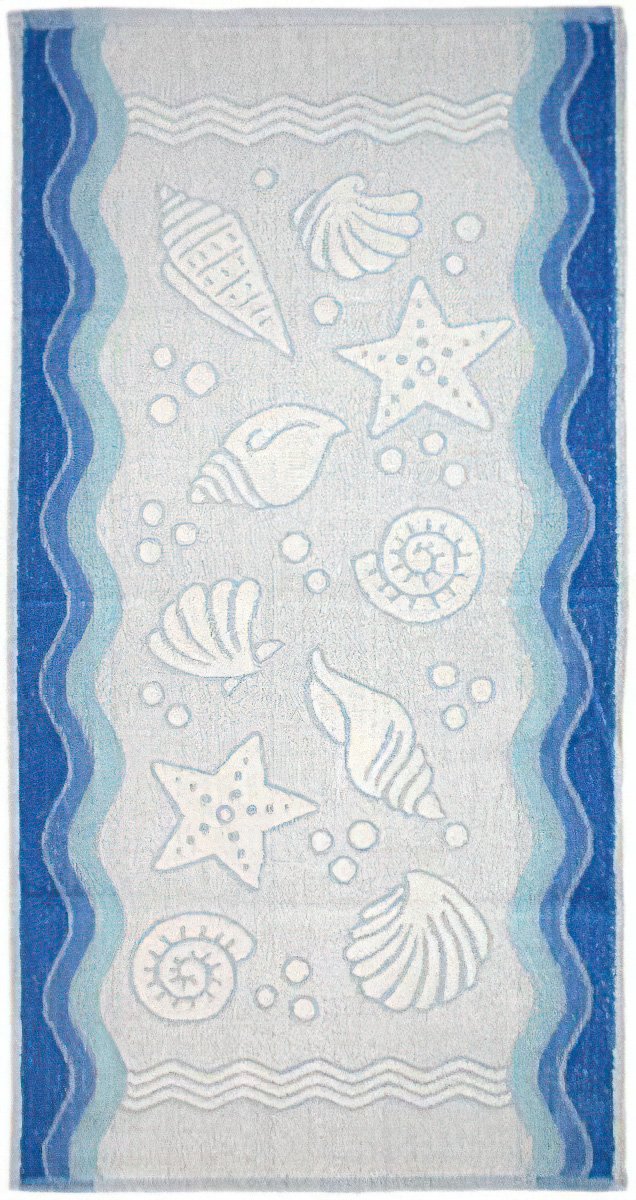 Froté ručník FLORA OCEAN, modrá, 50x100cm