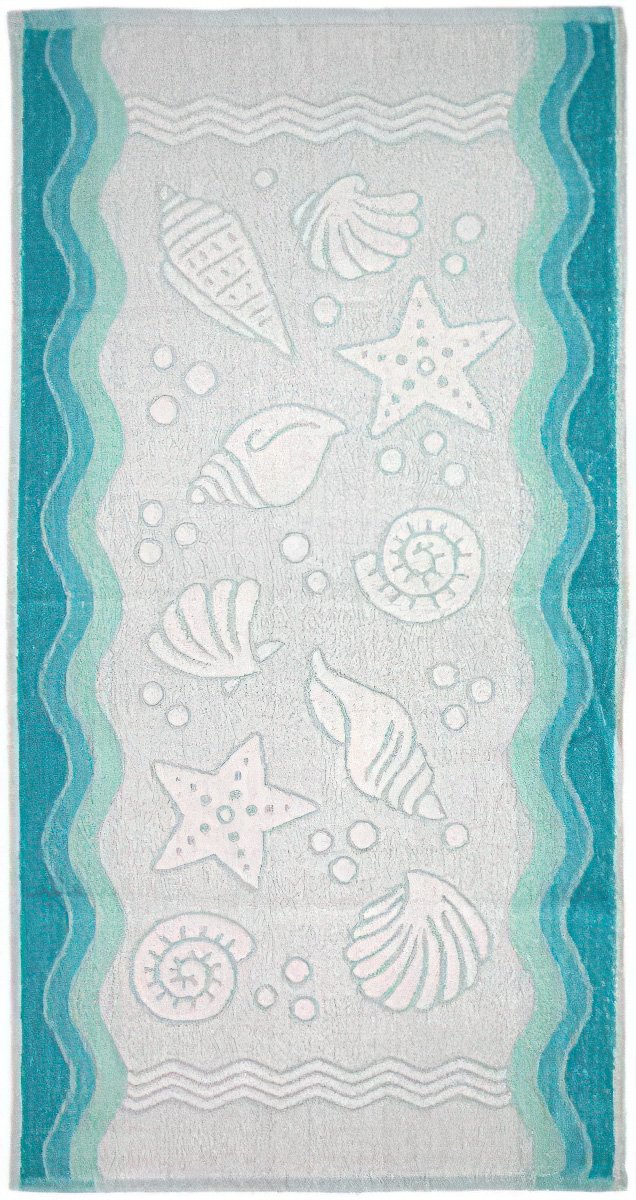 Froté ručník FLORA OCEAN, tyrkysová, 40x60cm