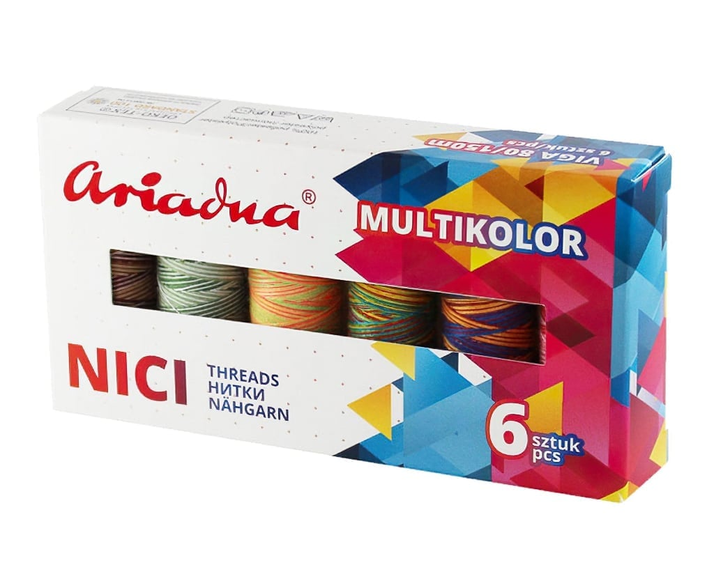 Strima Sada speciálních nití MULTIKOLOR EARTH Viga 80/150m, mix barev, návin 150m, 6 kusů v balení