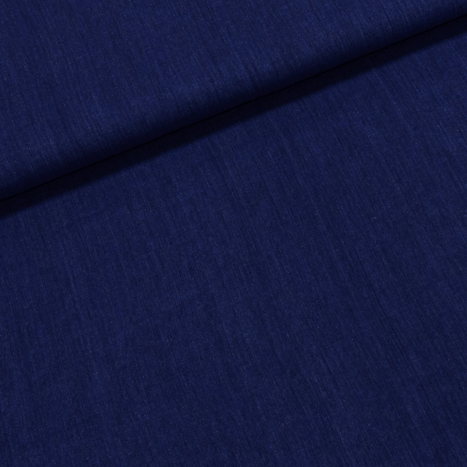 Šatovka BAVLNA / LEN, královsky modrá žíhaná, š.150cm (látka v metráži)