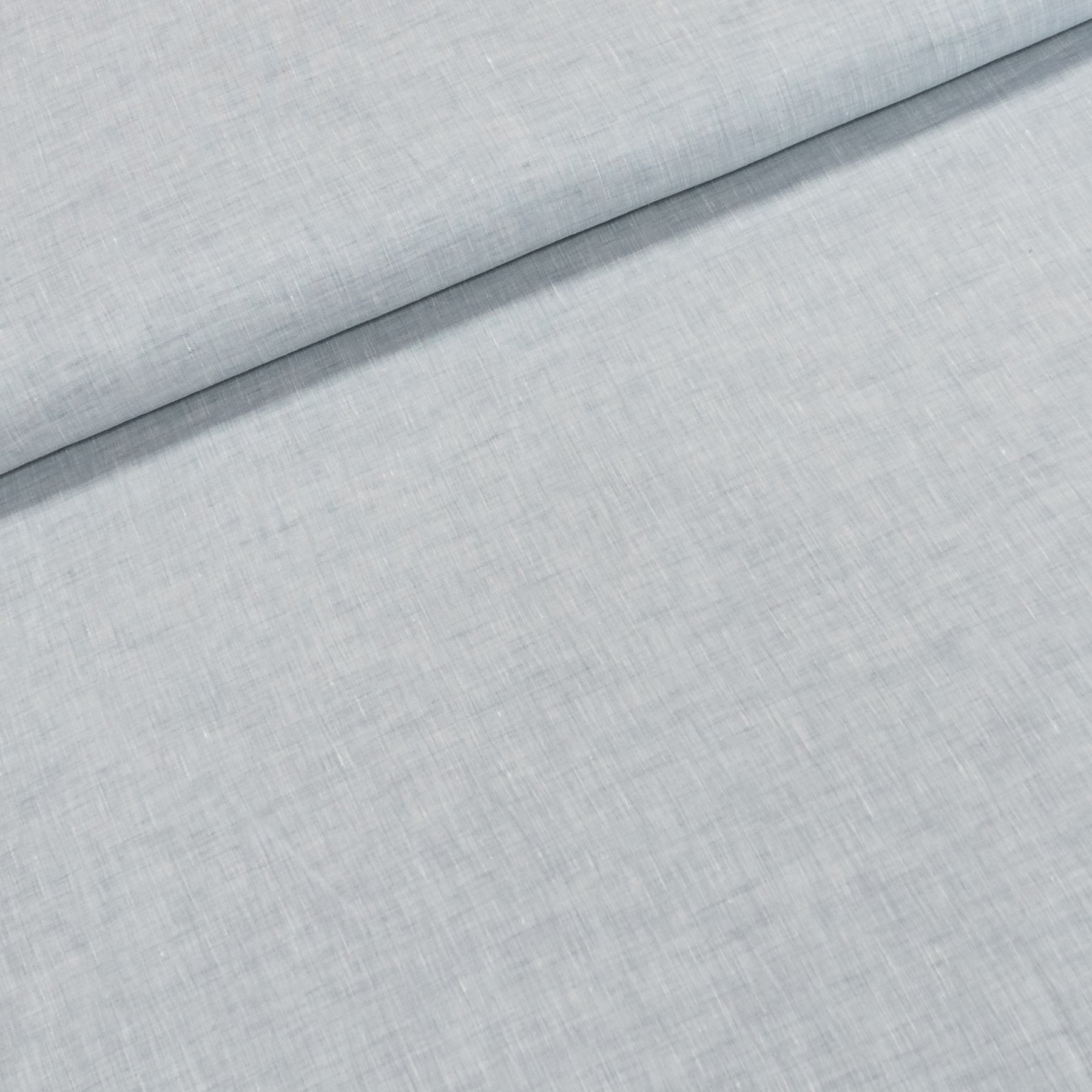 Šatovka BAVLNA / LEN, světle šedá žíhaná, š.150cm (látka v metráži)