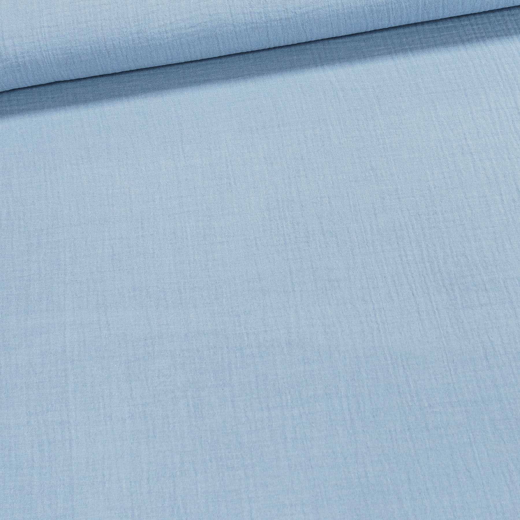 Šatovka / fáčovina, mušelín 99538329, jednobarevná světle modrá, š.135cm (látka v metráži)