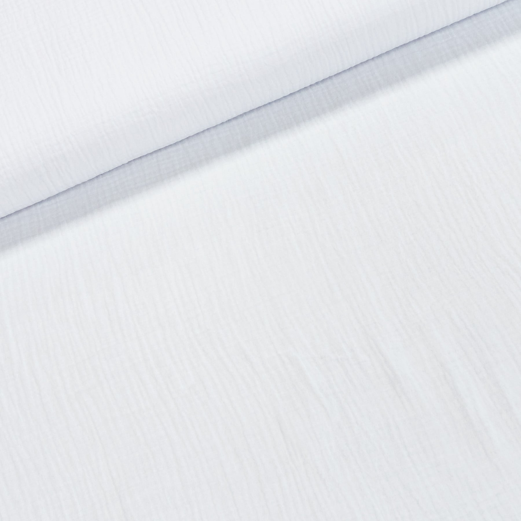Levně Šatovka / fáčovina, mušelín 1, jednobarevná bílá, š.140cm (látka v metráži)