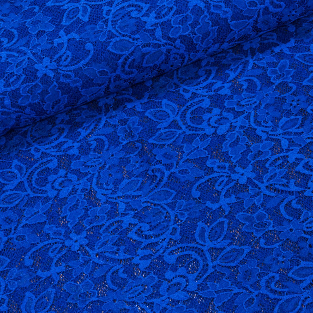 Šatovka / krajka LILI 13 elastická, královsky modrá, š.150cm (látka v metráži)