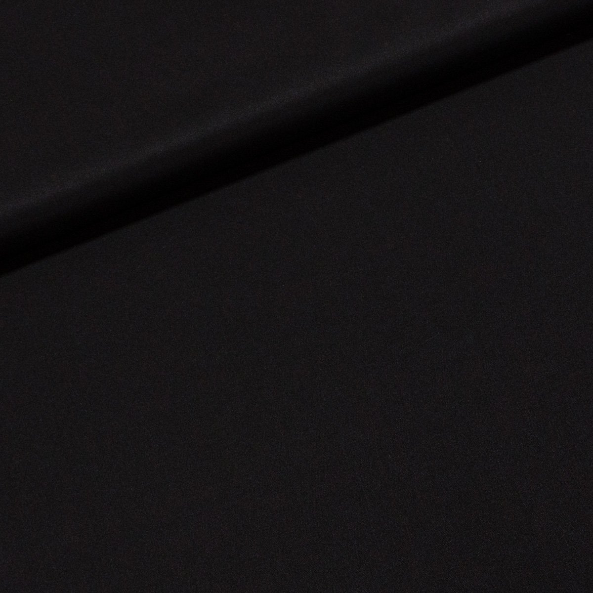 Šatovka polyesterová LUXOR 2962-64, jednobarevná černá, š.145cm (látka v metráži)