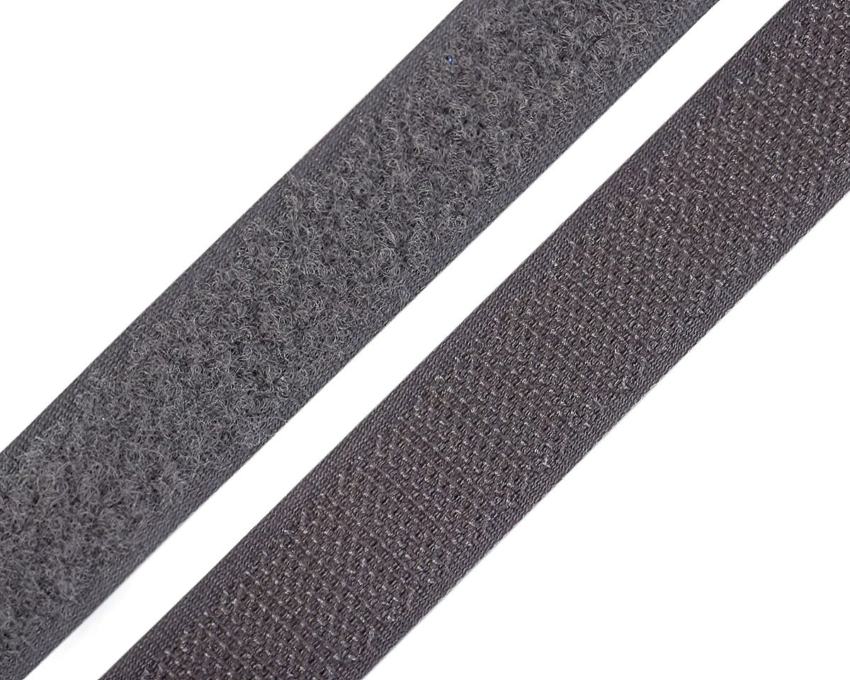 Stoklasa Suchý zip háček + plyš 740843/306 šedý, šířka 2cm (v metráži)