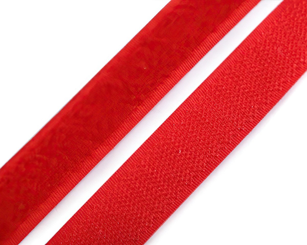 Stoklasa Suchý zip háček + plyš 740843/820 červený, šířka 2cm (v metráži)