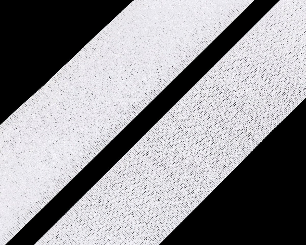 Stoklasa Suchý zip háček + plyš 780022/1 bílý, šířka 3cm (v metráži)