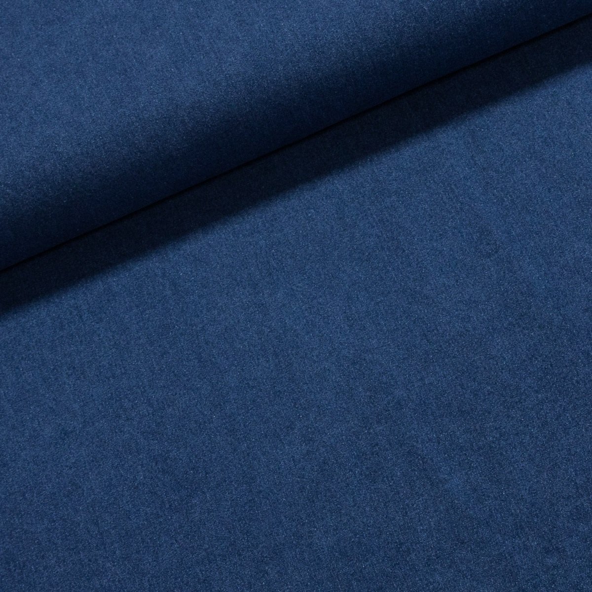 Směsová riflovina (denim, džínovina) 01050-005 středně modrá, š.135cm (látka v metráži)