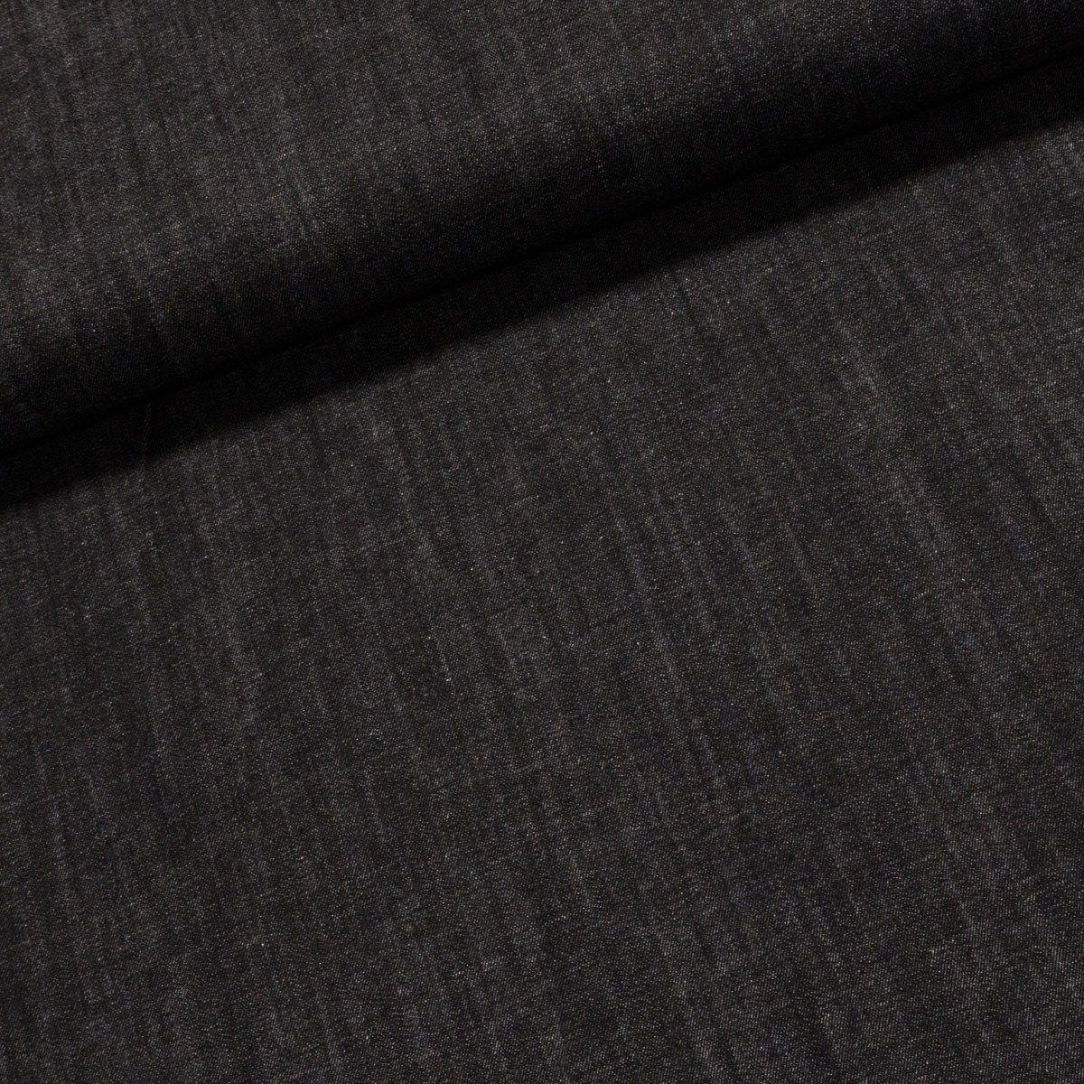 Směsová riflovina (denim, džínovina) 1949/5 černá, š.120cm (látka v metráži)
