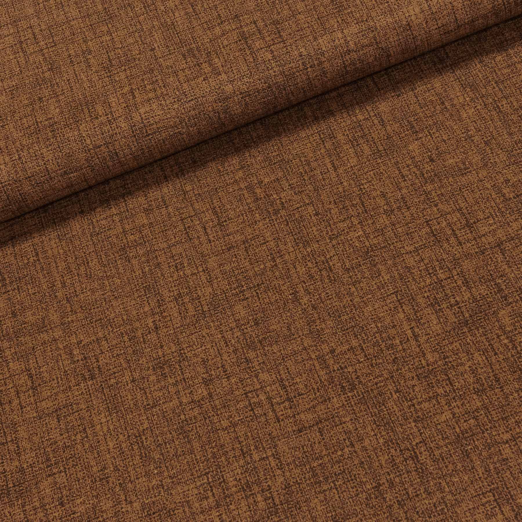 Levně Směsové plátno 513030/49, žíhání na tmavě hnědé, š.140cm (látka v metráži)