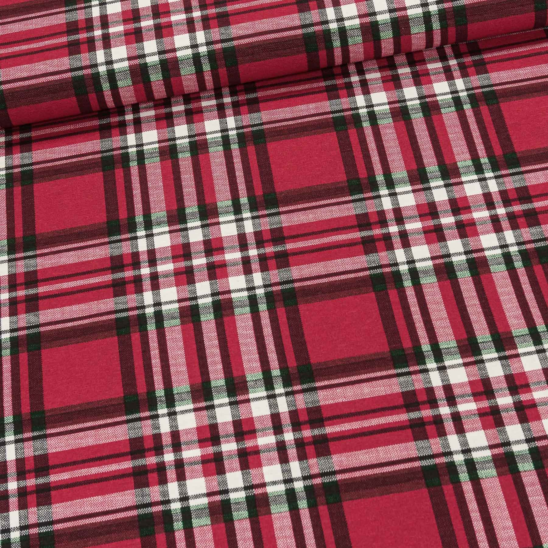 Směsové plátno .KOSTKA ČERVENÁ, š.140cm (látka v metráži)