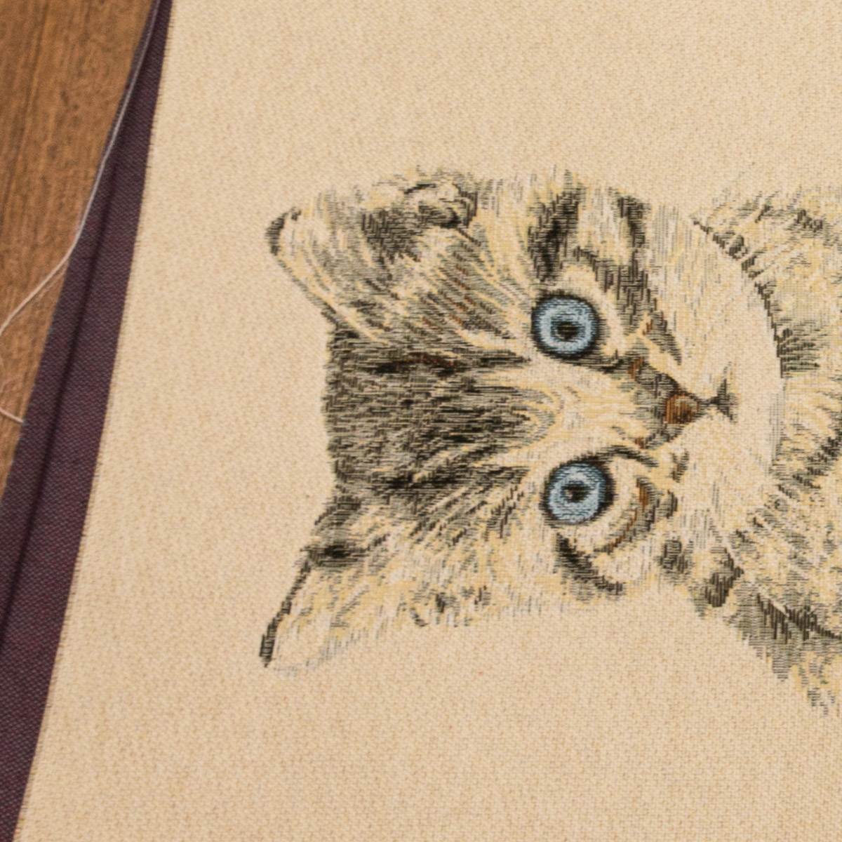 Směsové plátno / panel GALA, kočka, béžová 48 x 48cm