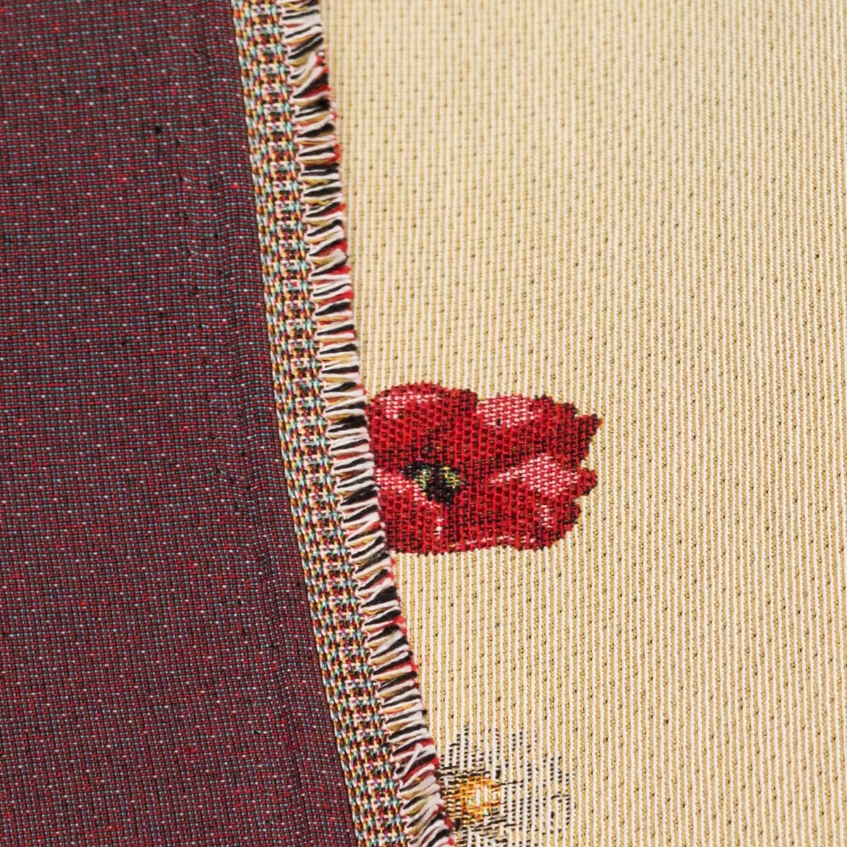 Směsové plátno / panel POPPY, máky, červená 48 x 48cm