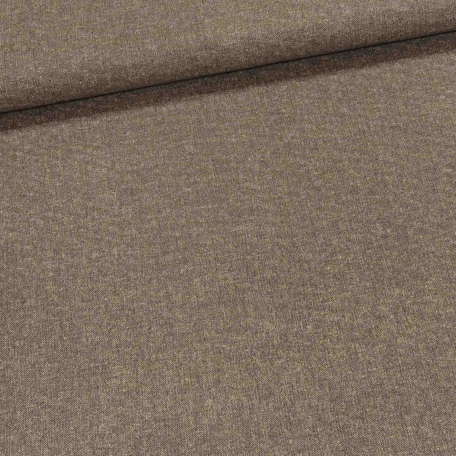 Levně Směsové plátno UNI 1, hnědý melír, š.140cm (látka v metráži)