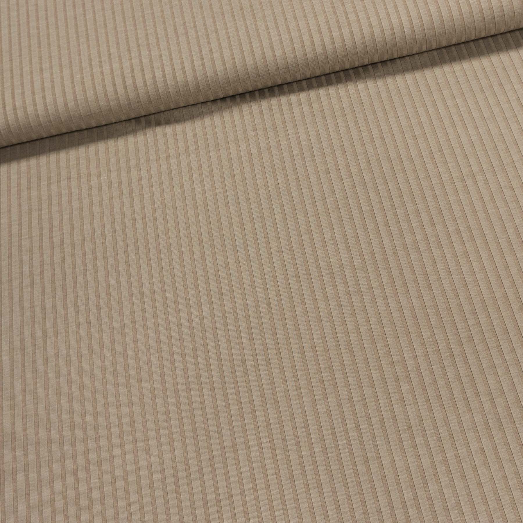 Směsový úplet hránkový STELA N6470, béžový, š.150cm (látka v metráži)