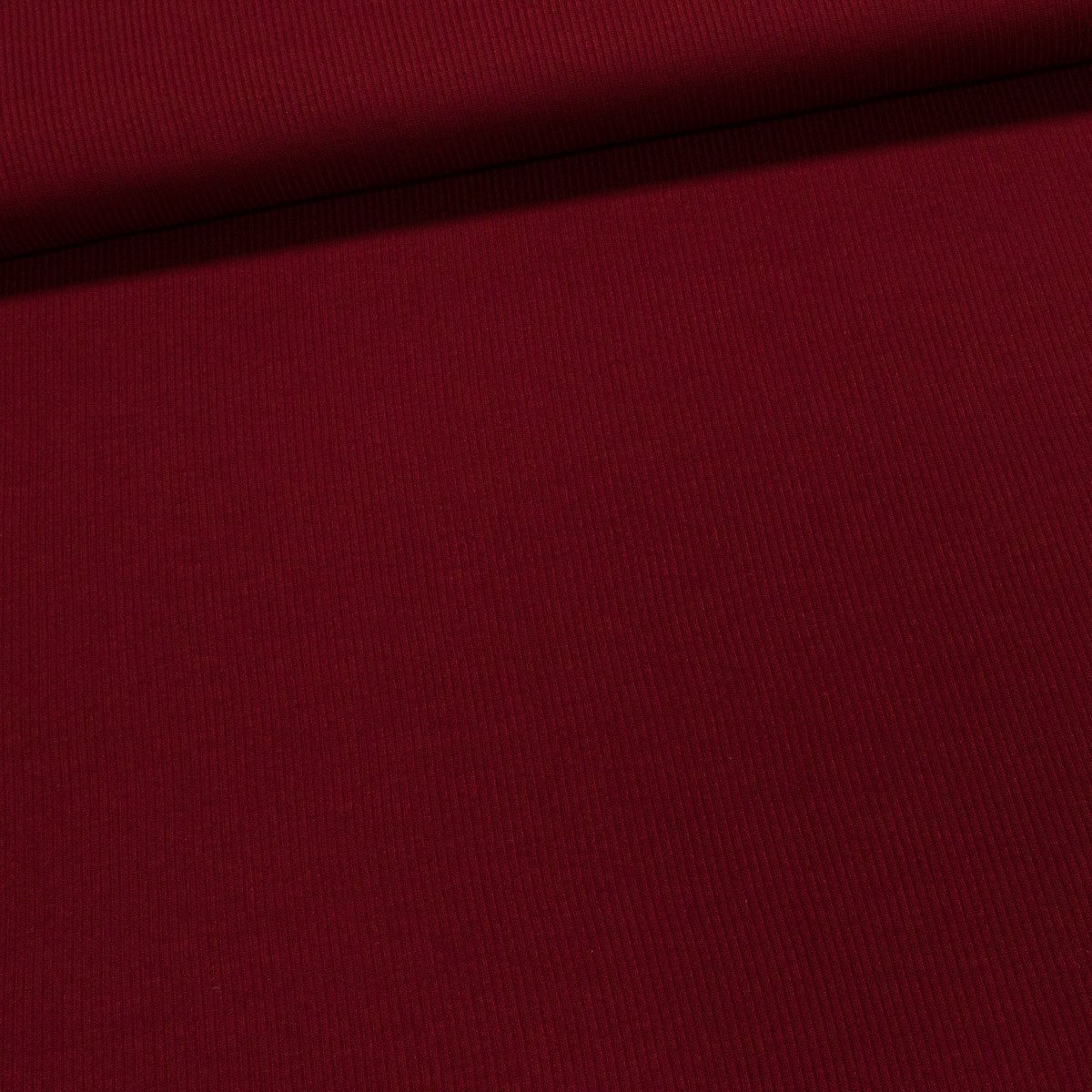 Směsový úplet UNI 2158 jednobarevný vínový, vroubek, š.150cm (látka v metráži)