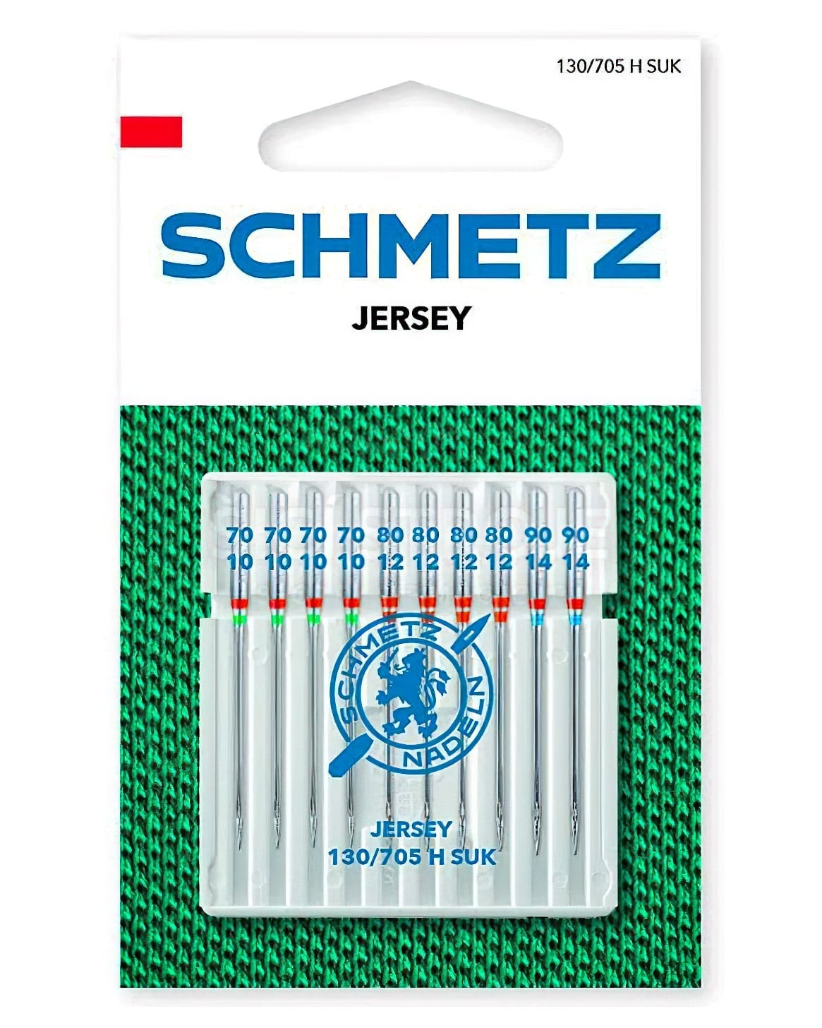SCHMETZ Strojové jehly 130/705 H SUK XHS 70-90, jersey, balení 10 kusů