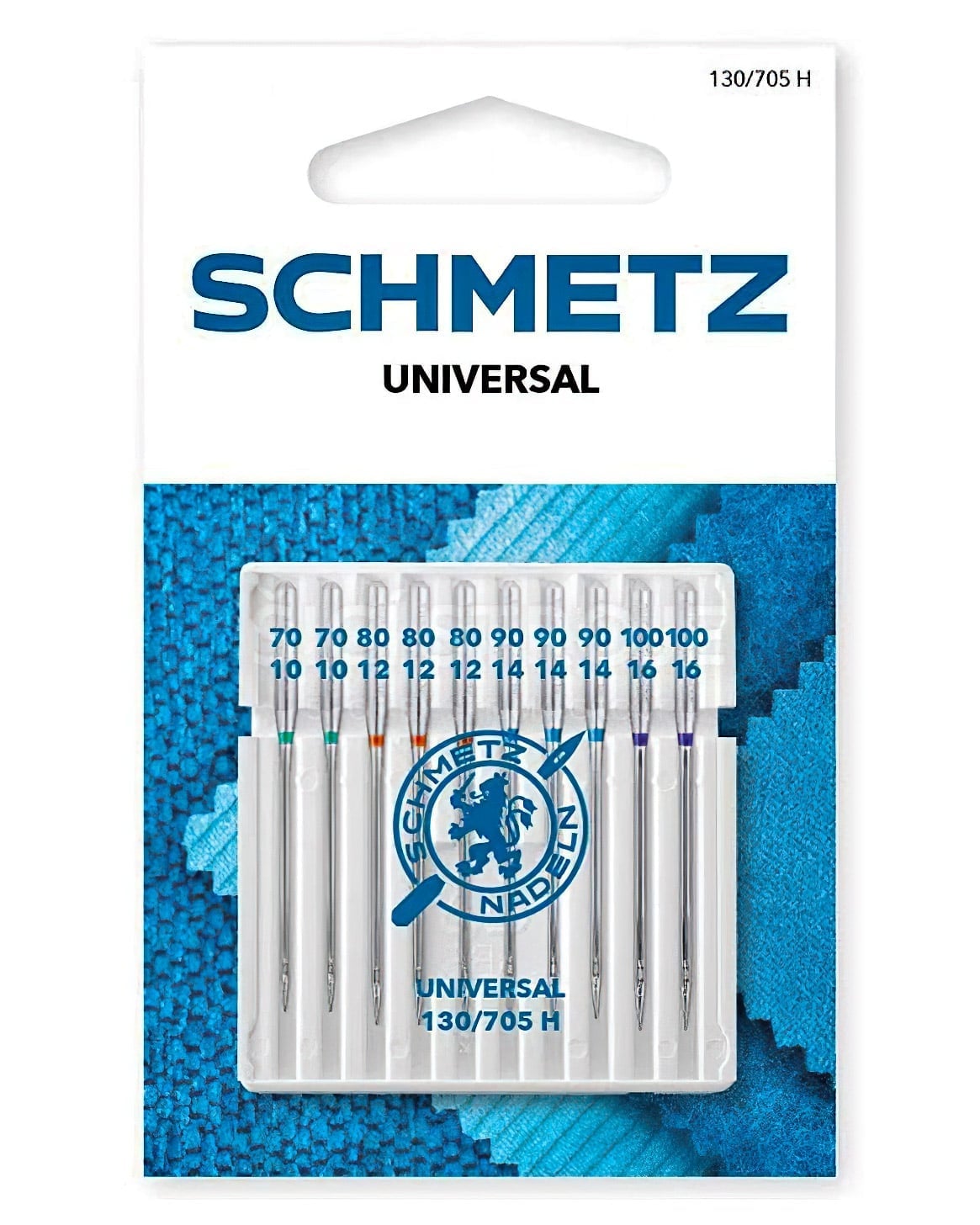 SCHMETZ Strojové jehly 130/705 H XKS 70-100, univerzální, balení 10 kusů