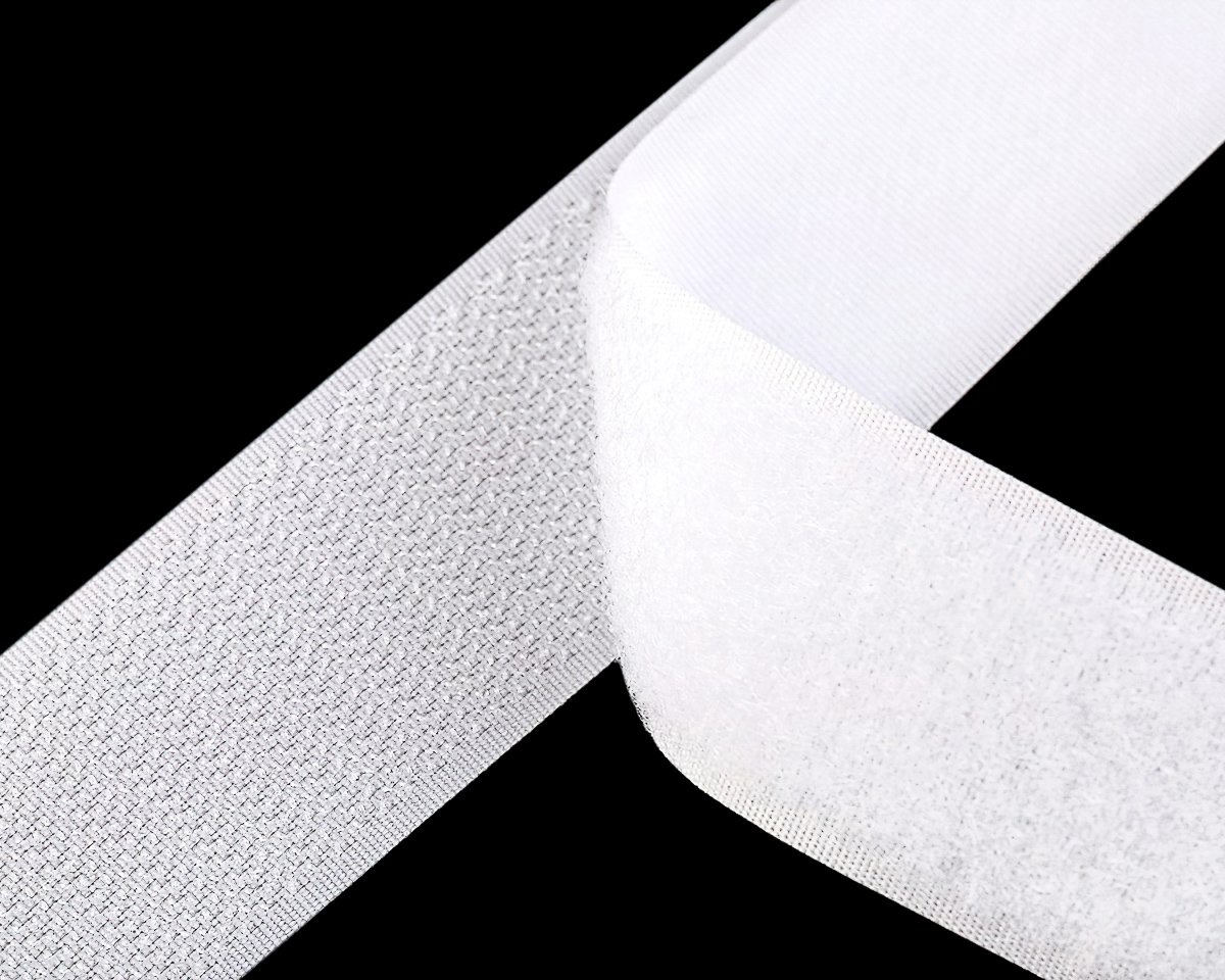 Stoklasa Suchý zip háček + plyš 740601 bílý, šířka 3,8cm (v metráži)