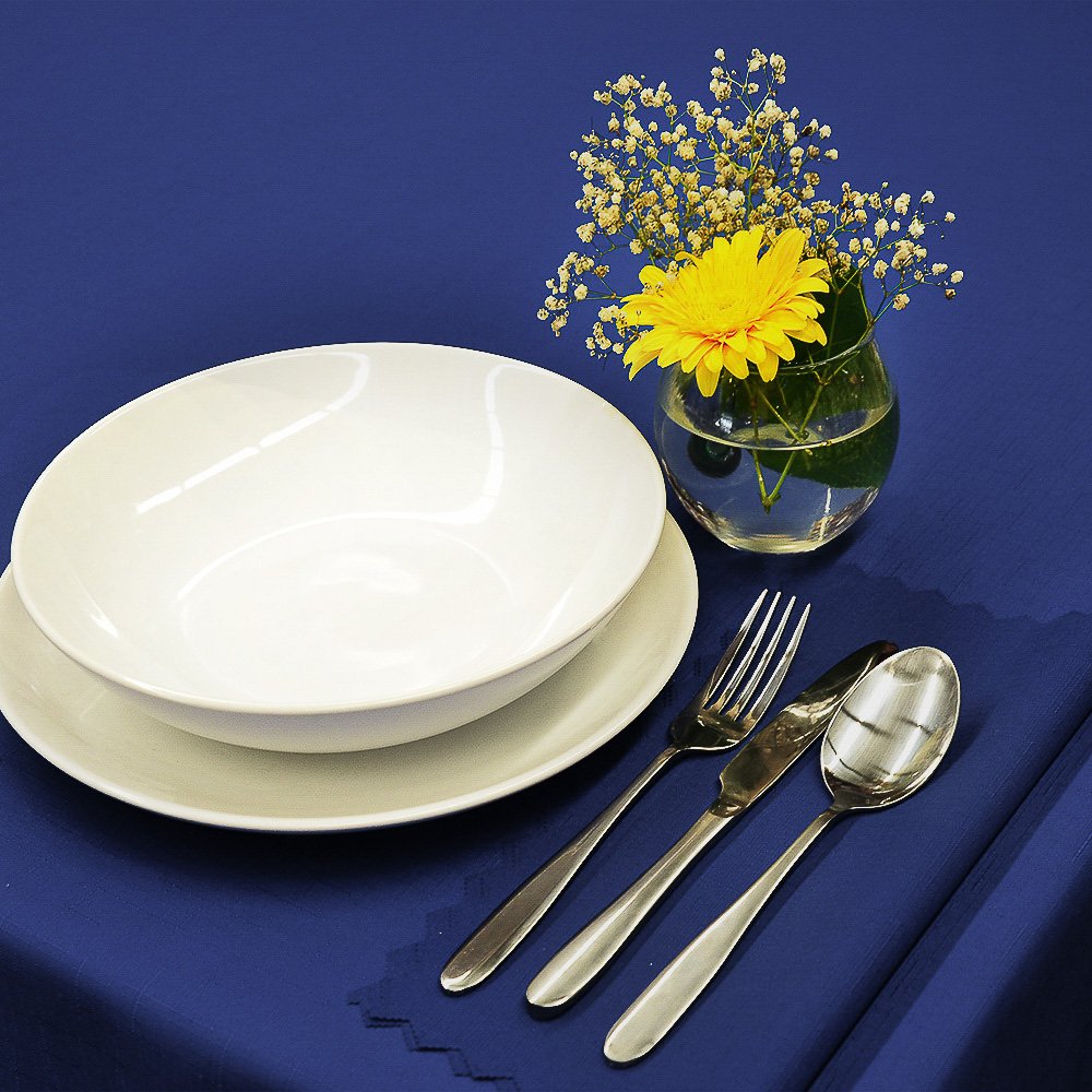 Olzatex Nešpinivý / teflonový látkový ubrus UNI 3002 MODRÁ, průměr 140cm (kruh)