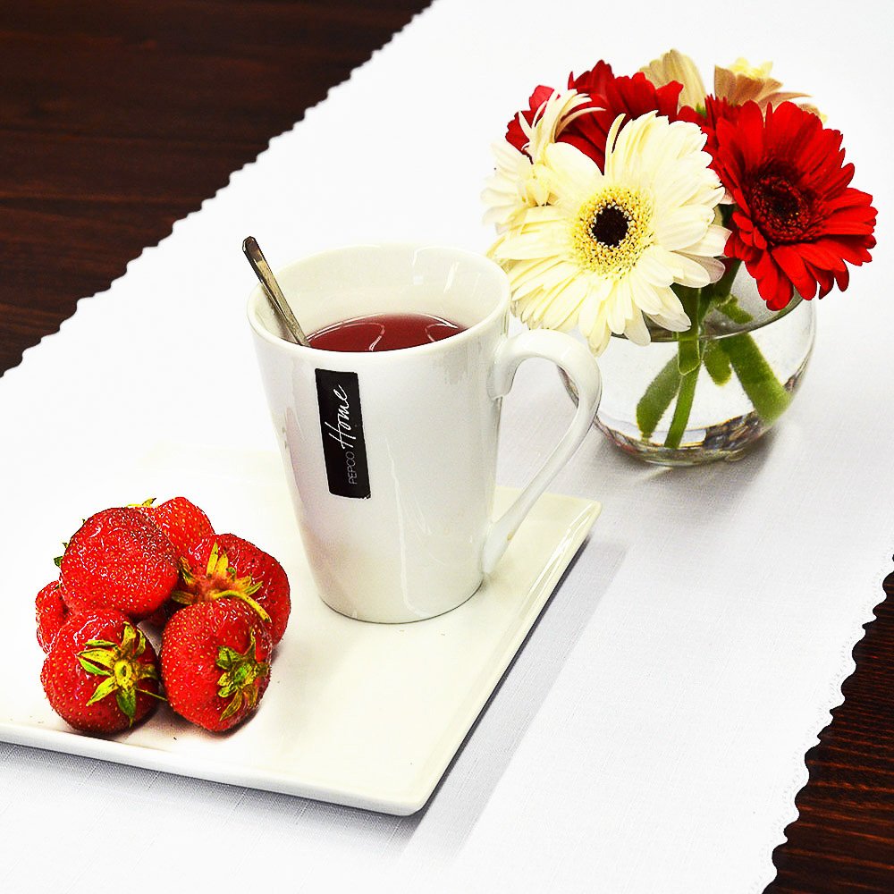 Olzatex Nešpinivý / teflonový látkový ubrus UNI 3018 BÍLÁ, 140x220cm (ovál)