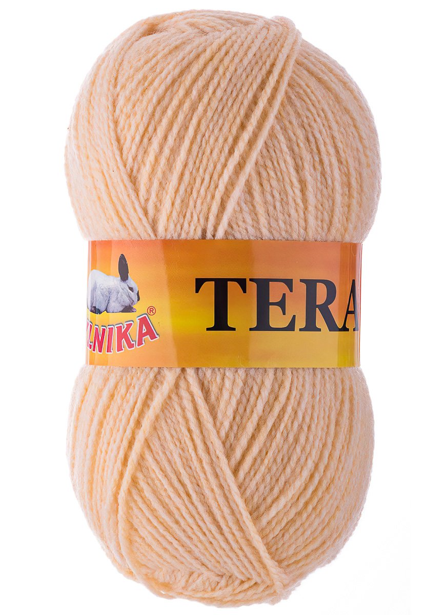 Pletací příze Vlnika TERA 016 světle béžová, klasická, 100g/310m