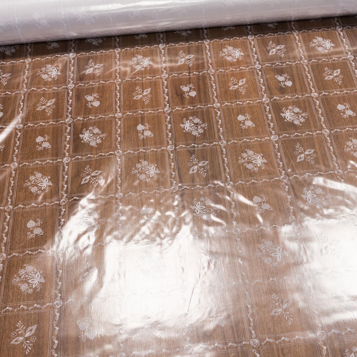 Ubrus PVC průhledný 236/12, cibulák, š.140cm (metráž)