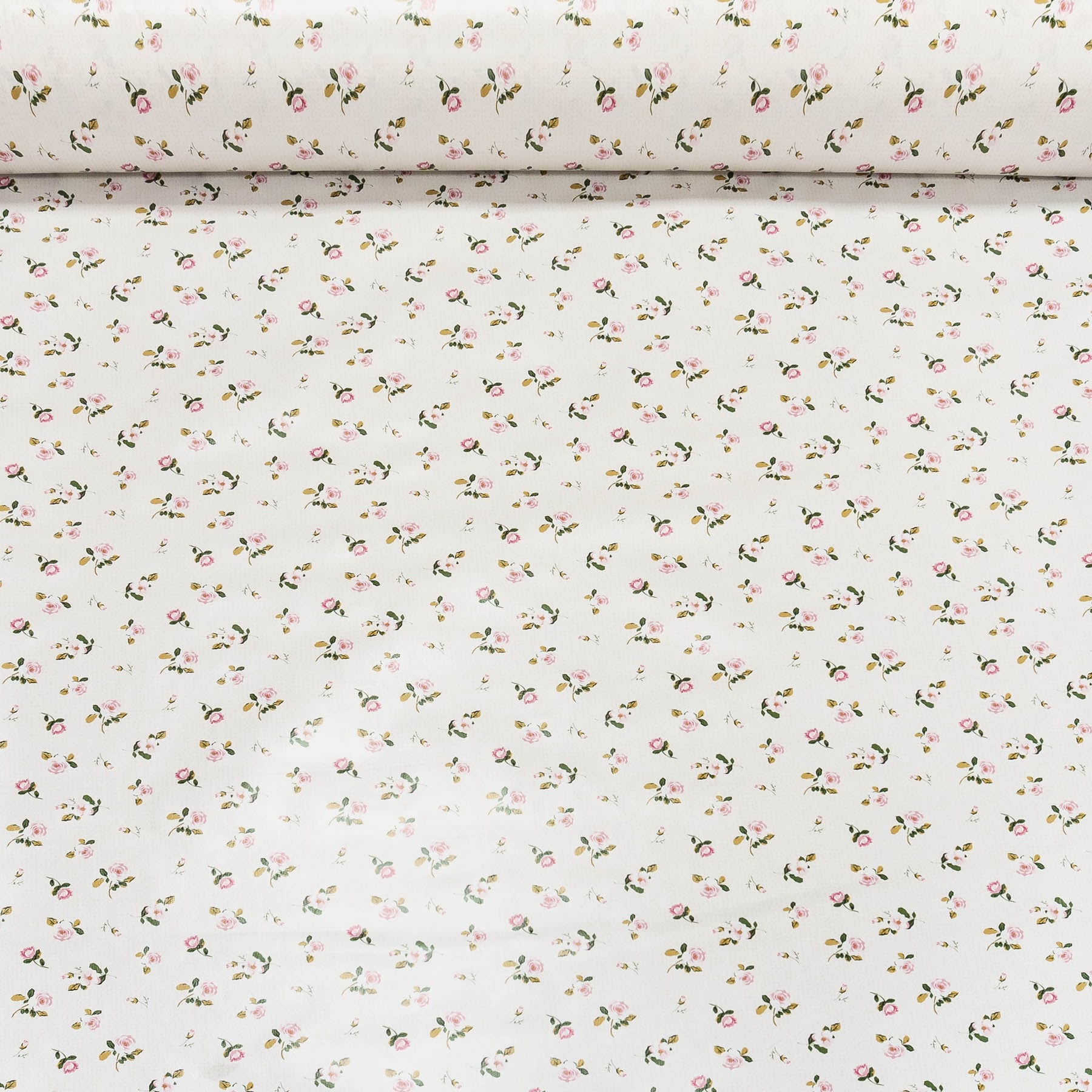 Ubrus PVC s textilním podkladem 1389-01, růžové růžičky, š.140cm (metráž)