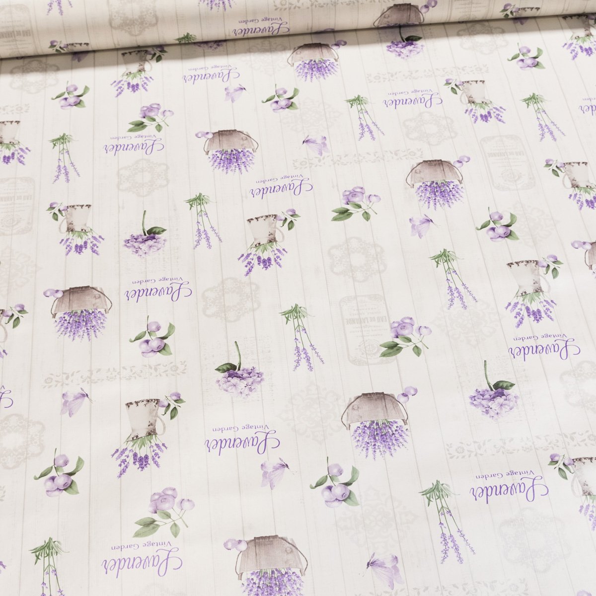 Bonita ubrus PVC s textilním podkladem A43/01, levandule, fialová, š.140cm (metráž)