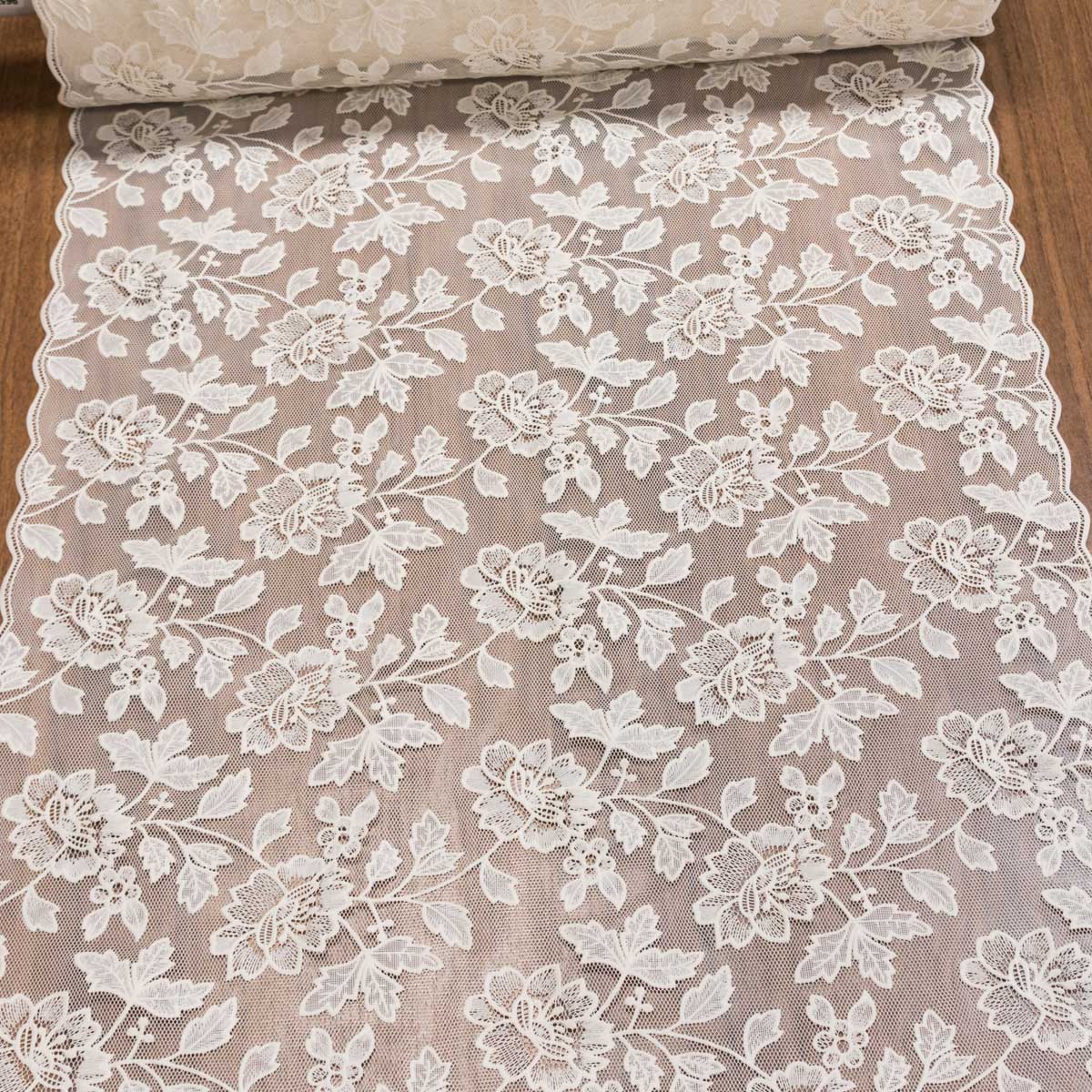 Ubrus PVC / štola DUTCH 2962 BE, krajka, béžová, š.50cm (metráž)
