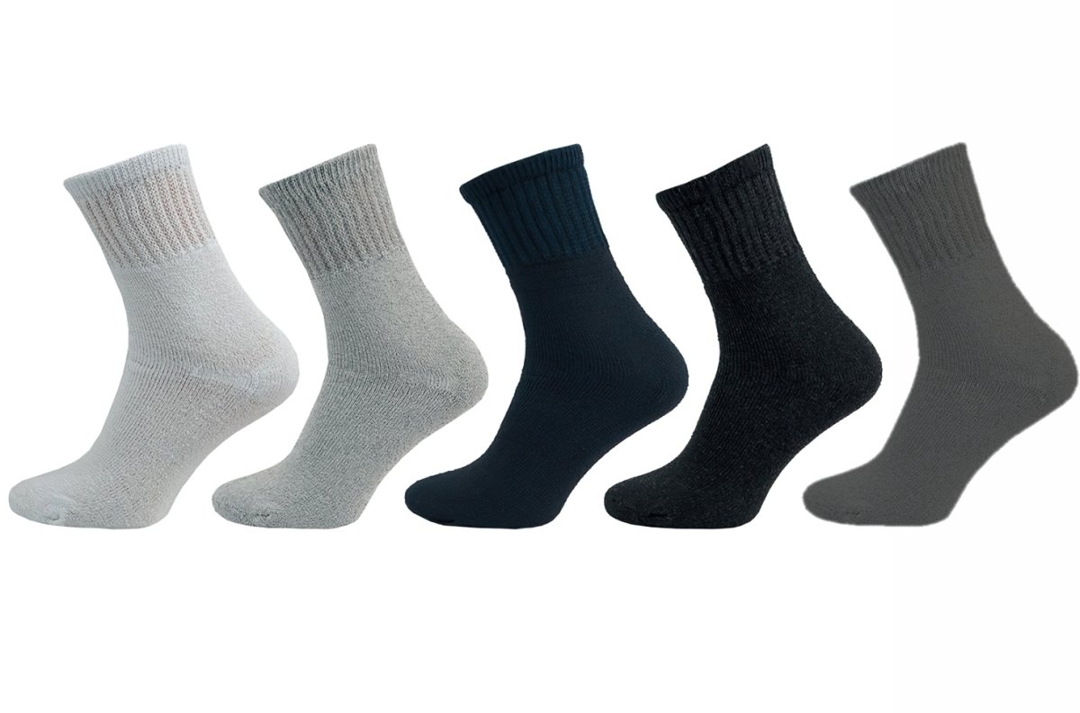 Ponožky teplé froté 1212, jednobarevné černé, jemný svěr lemu, unisex, 1 pár, vel. 24-25