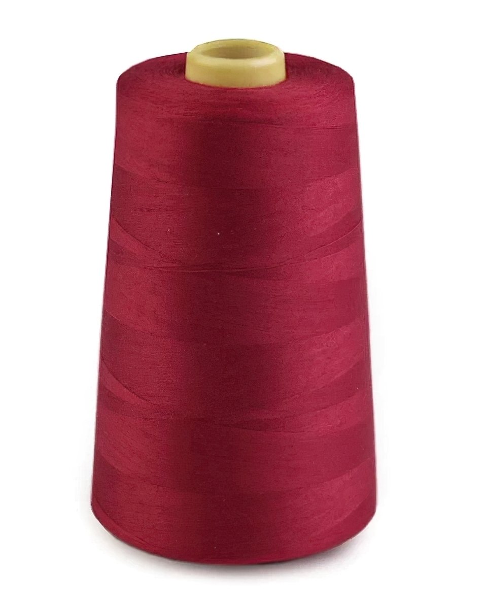 NTF univerzální poylesterová oděvní nit pro overlocky/průmyslové/klasické šicí stroje, 577 tmavě vínová, návin 5000yd (4572m)