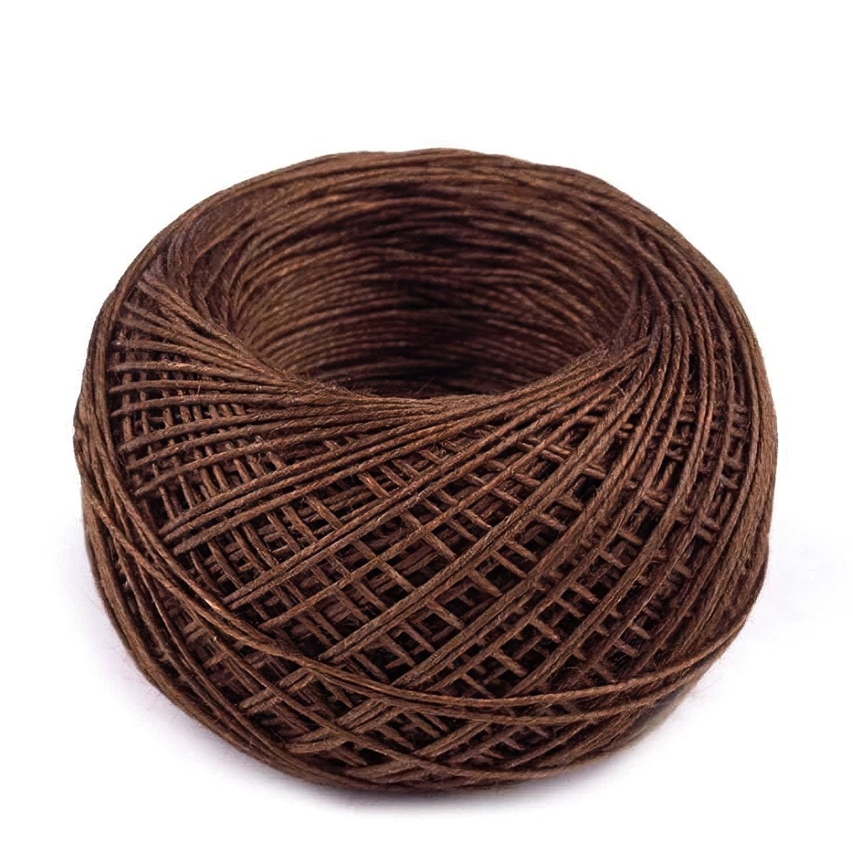 Barkonie Univerzální šicí nit kovářská 240142/7965 lněná, tmavě hnědá, návin 50m, plastové pouzdro