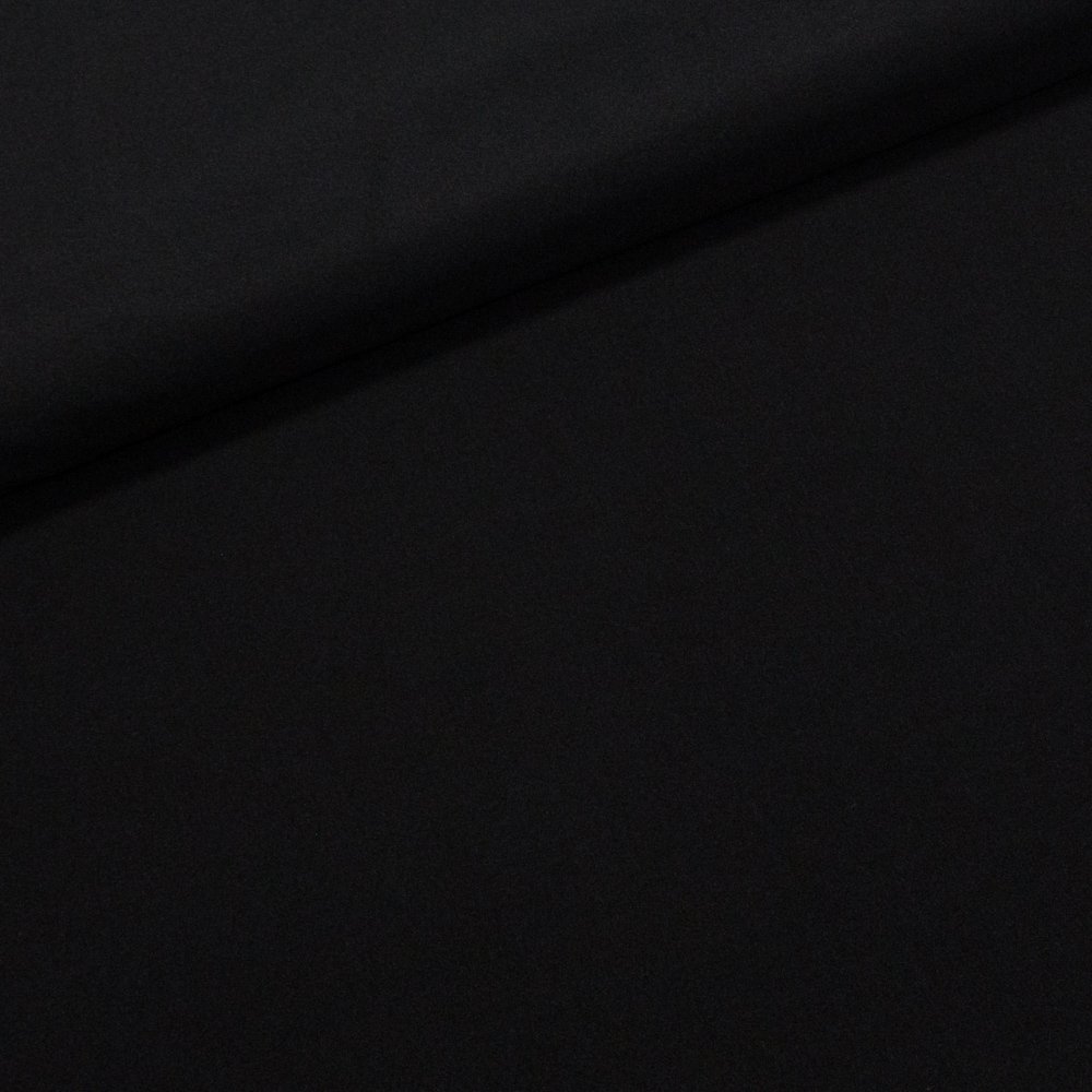 Polyesterový úplet PLAVKOVINA jednobarevná černá, š.150cm (látka v metráži)