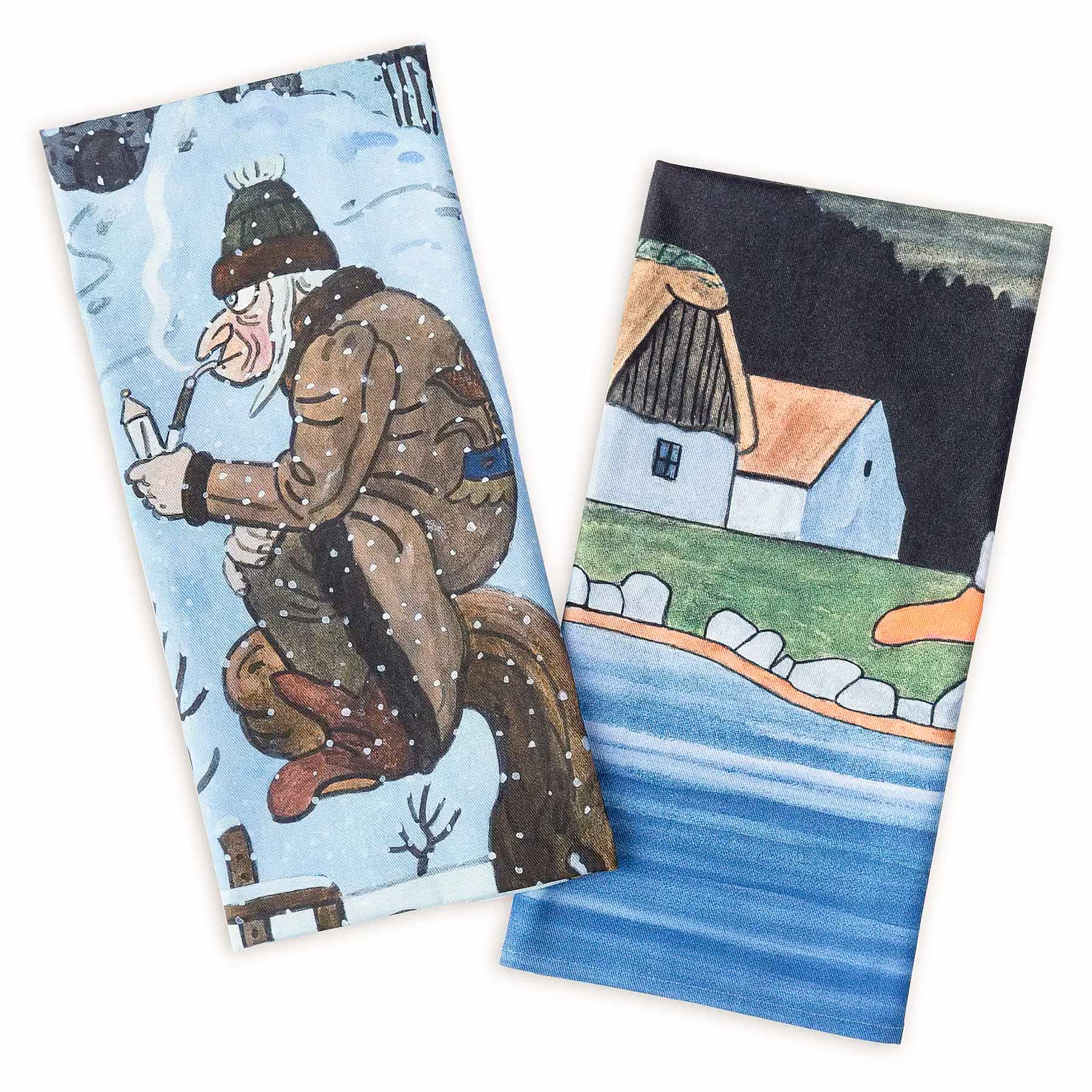 Matějovský utěrky JOSEF HASTRMAN, modrá, 2 kusy 50x70cm