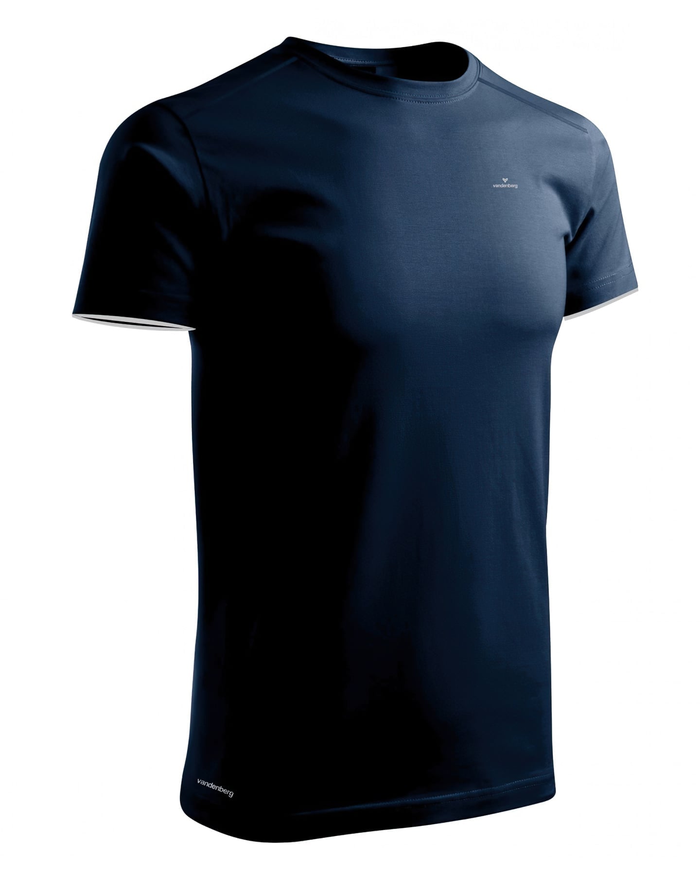 VANDENBERG Pánské tričko VDG00206/53 bavlněné, krátký rukáv, tmavě modrá, velikost XXL