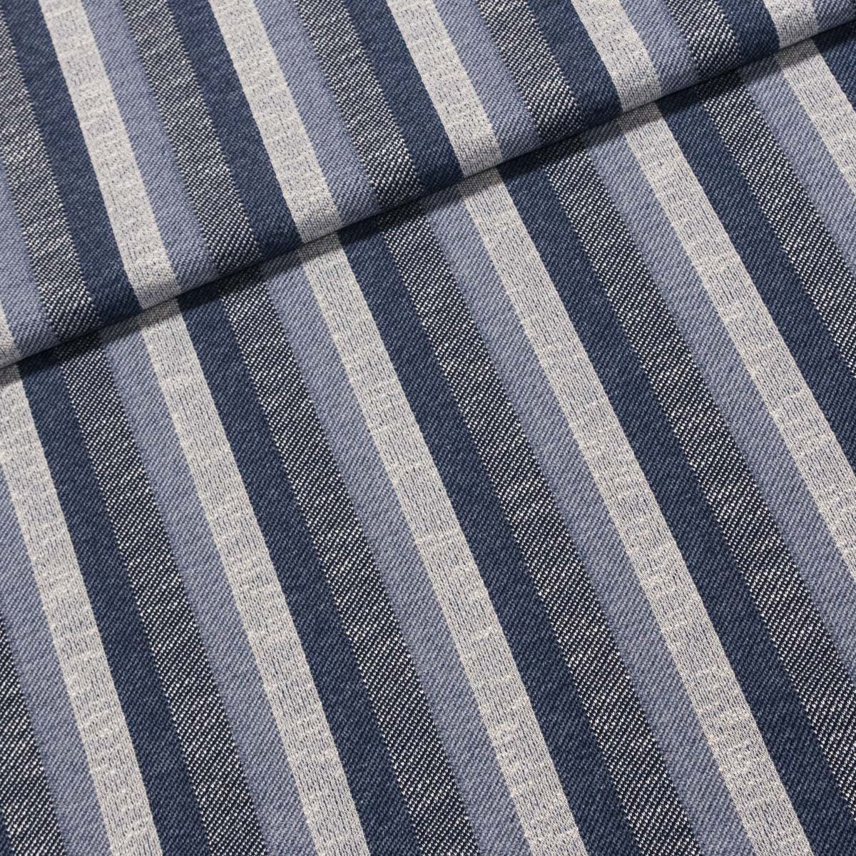 Viskózový úplet 2793 modré proužky, š.140cm (látka v metráži)