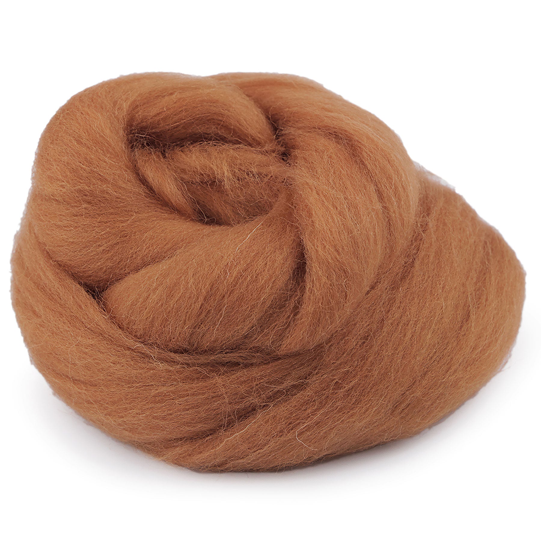 Levně InBIO Vlna na plstění / ovčí rouno česané, 730340/42, 20g, hnědá koňak