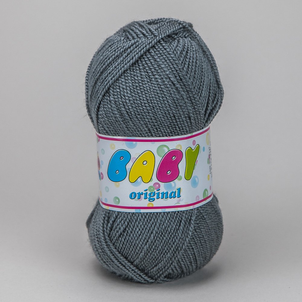 Pletací příze Storex BABY ORIGINAL 3468 tmavě šedá, klasická, 50g/220m