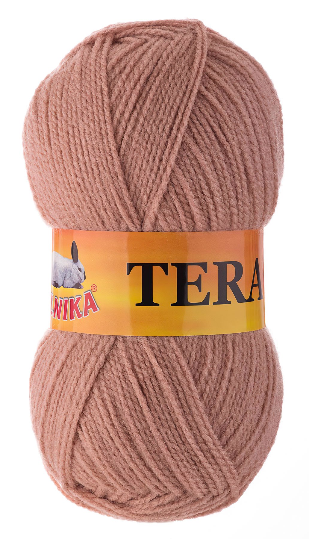 Pletací příze Vlnika TERA 012 tmavě pudrová, klasická, 100g/310m