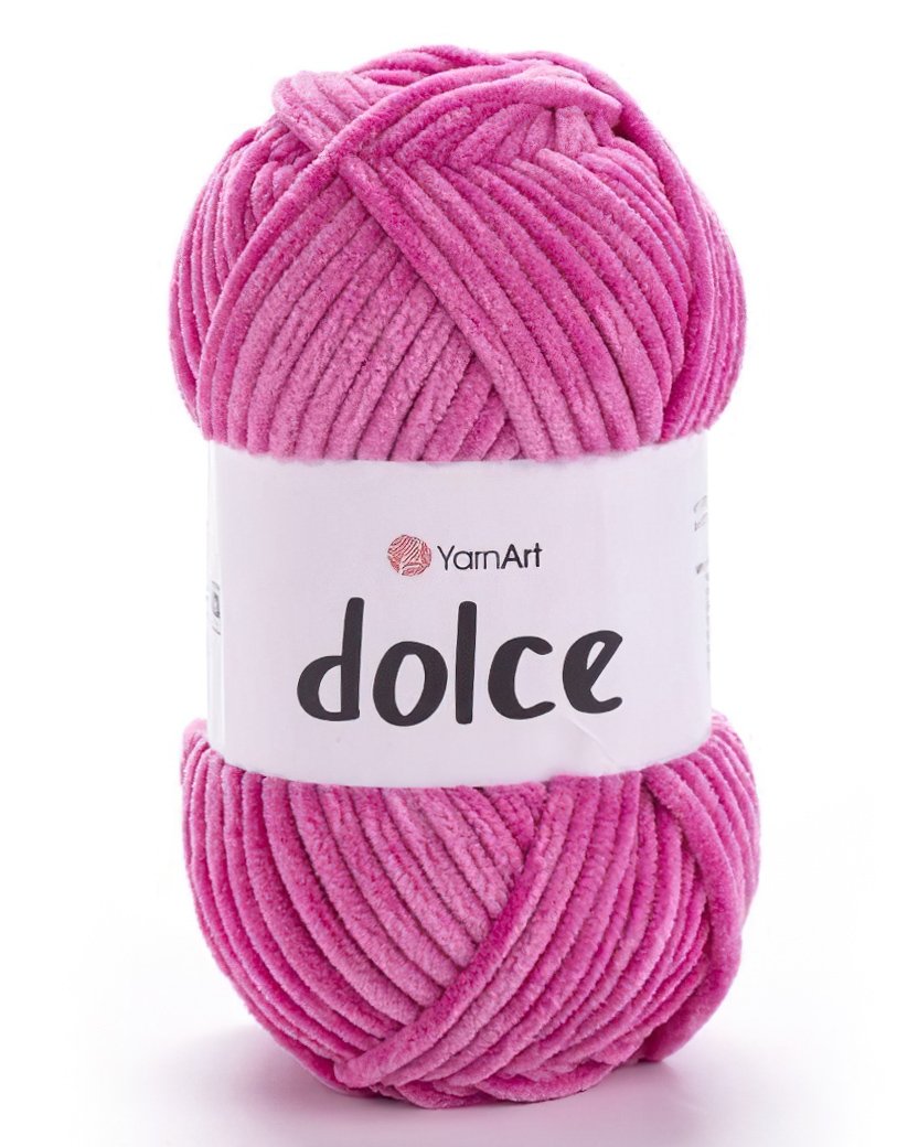 Pletací příze YarnArt DOLCE 795 sytě růžová, efektní, 100g/120m