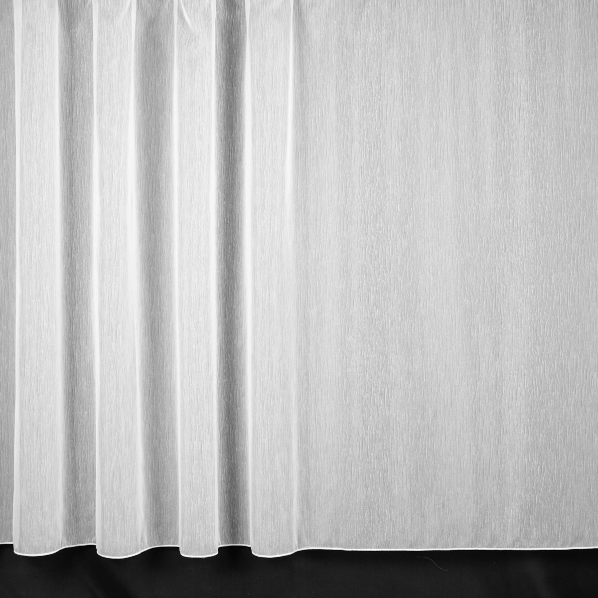 Rand voálová záclona J2275-01, vlnky, s olůvkem, bílá, výška 90cm ( v metráži)