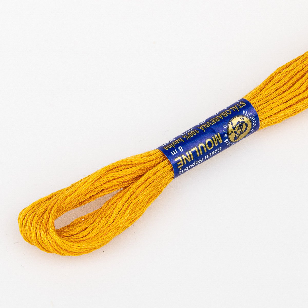 Niťárna Vyšívací příze MOULINE / MULINKA 1292 papájově oranžová, jednobarevná, 2g/8m