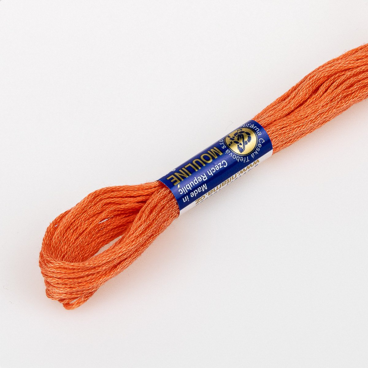 Niťárna Vyšívací příze MOULINE / MULINKA 2372 lososová oranžová, jednobarevná, 2g/8m