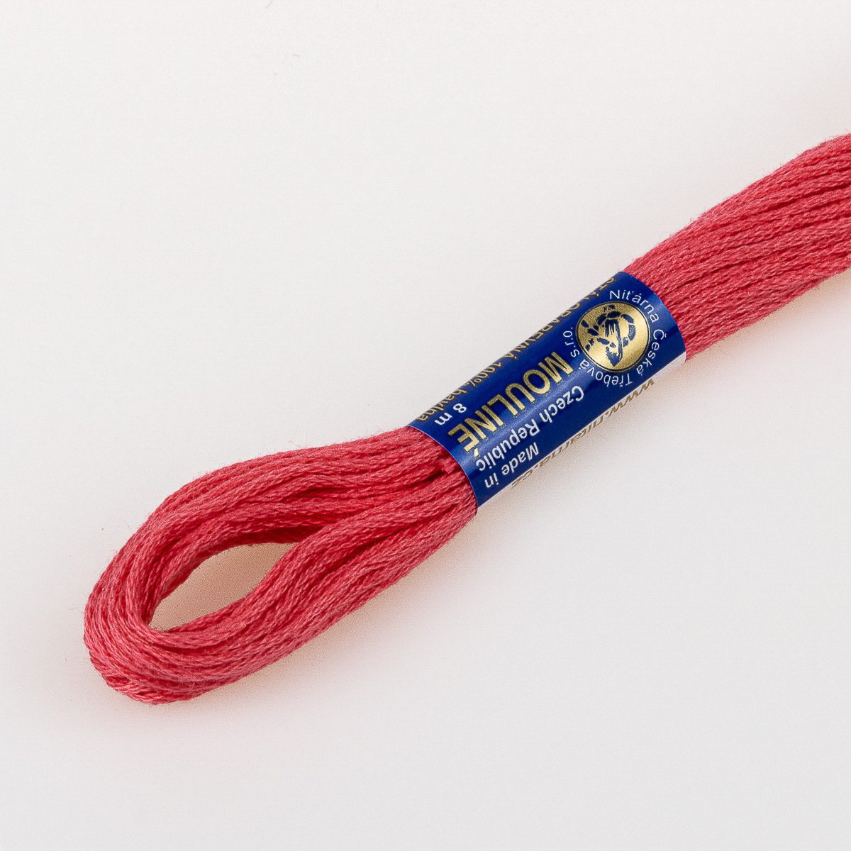 Niťárna Vyšívací příze MOULINE / MULINKA 3262 temně nachová růžová, jednobarevná, 2g/8m