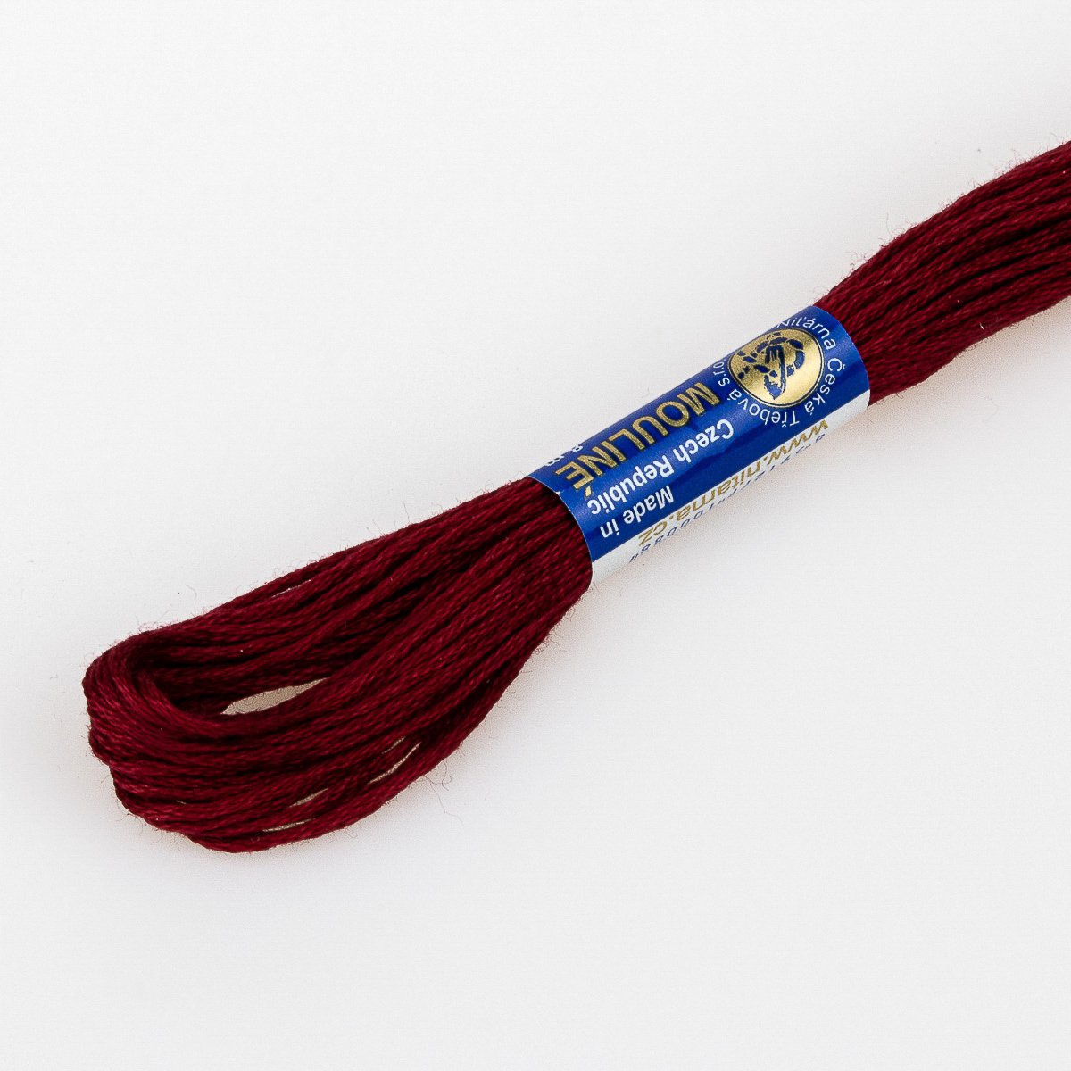 Niťárna Vyšívací příze MOULINE / MULINKA 0010 bílá, jednobarevná, 2g/8m